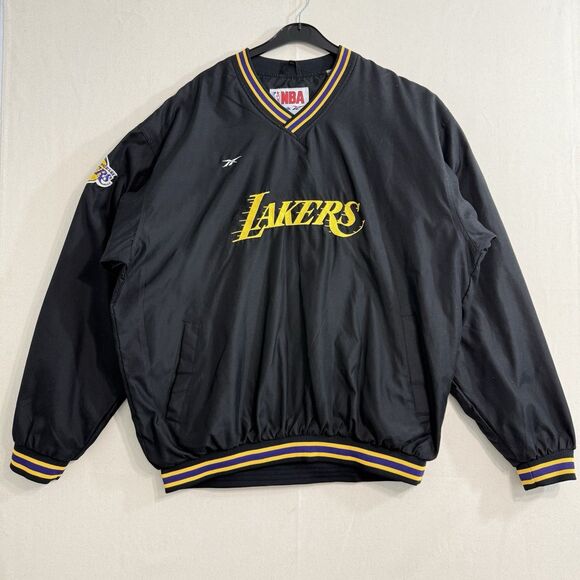 LOS ANGELES LAKERS BASKETBALL SWEATSHIRT REEBOK szXL MAN VINTAGE BLACK Jersey